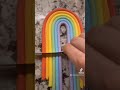 Fondant Rainbow Cake Topper #SHORTS