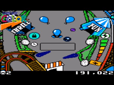 3D Ultra Pinball Thrillride (Game Boy Color Gameplay)