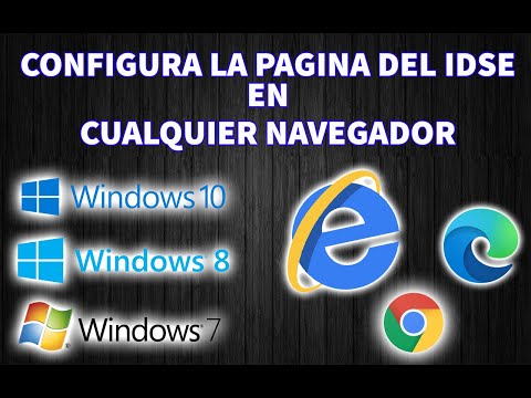 Configurar pagina del IDSE del IMSS en cualquier explorador en WINDOWS 7, 8.1 y 10 2022