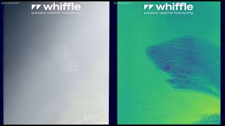 Borssele wind farm with thrust 1st week of jan 2023: Simulation visualization via Whiffle Wind