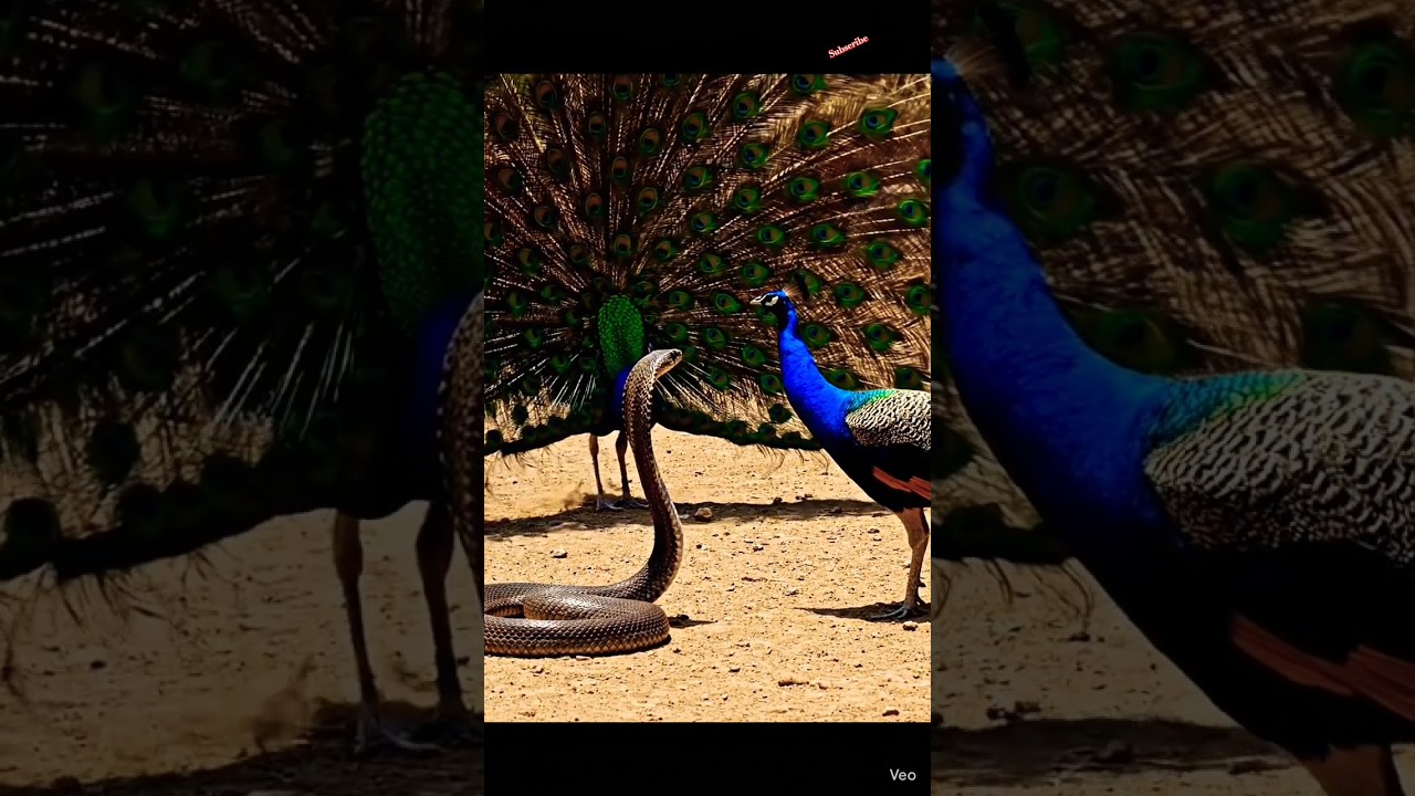 1 Subscribe please peacock versis King cobra fighting skills ine today who is win,