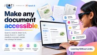 Jyoti AI | Making Documents Accessible for Blind Students #seebeyoundsight