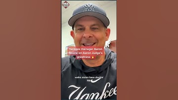 Aaron Boone raves about Aaron Judge. #mlb #baseball #shorts #yankees