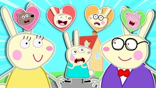 Who Stole Peppa Pig's Family Hearts?  Peppa Pig Rescue Adventure | Rebecca rabbit Funny Animation