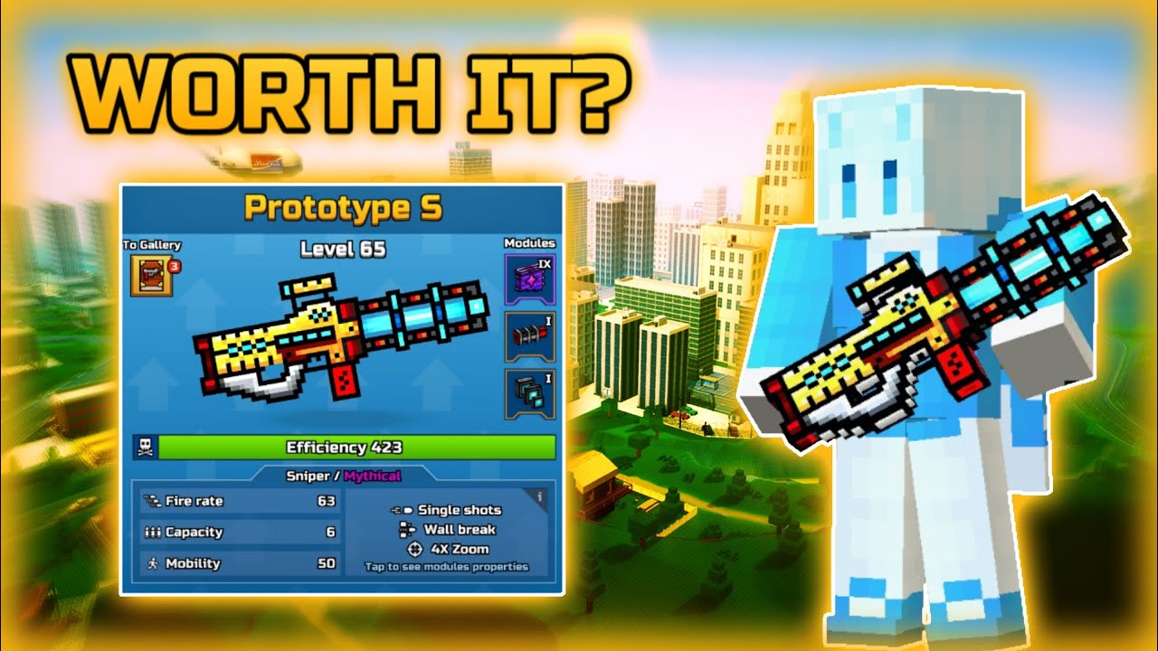 Is Pixel Gun 3d Cross Platform I upgraded Prototype S to mythical! *Satisfying Sniper* - Pixel Gun 3D