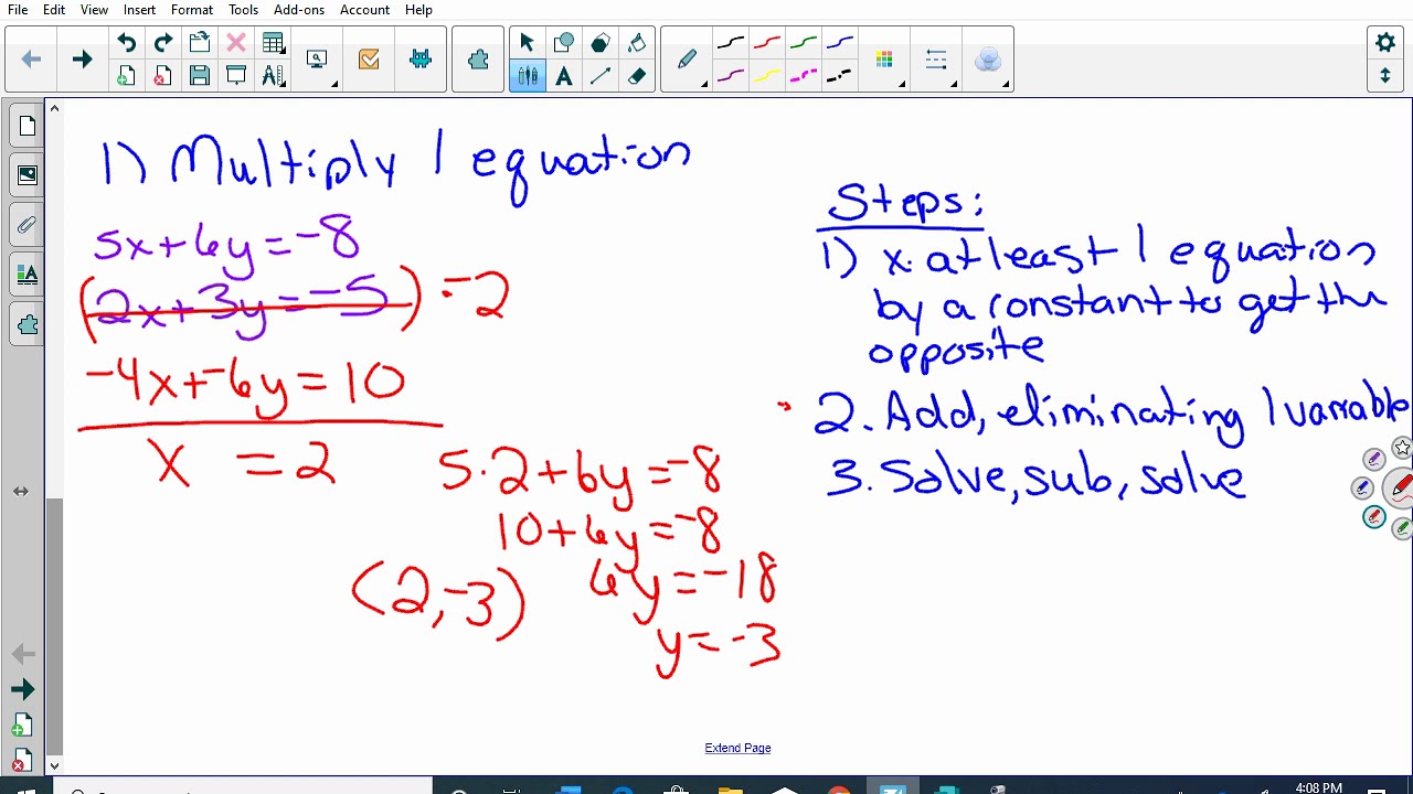 6-4-elimination-using-multiplication-youtube