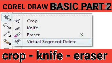 Coreldraw crop tool tutorial hindi