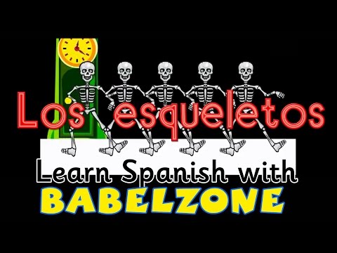 BABELZONE - Los esqueletos - Skeleton song - spanish songs for kids