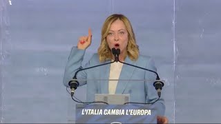 GIORGIA MELONI SENZA FRENI ALLA CONFERENZA PROGRAMMATICA DI FRATELLI D'ITALIA A PESCARA