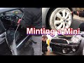 Cleaning a dirty BMW Mini Cooper s ready for resale