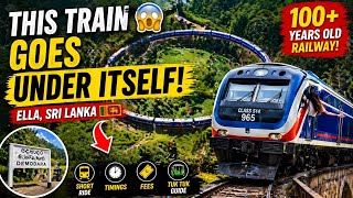 Ella Sri Lanka Train 🚂 | Calypso Train Short Ride, Demodara Loop & 100 Year Old Railway Guide