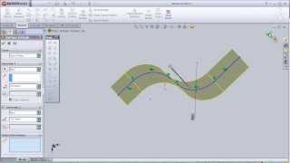 1- SolidWorks Surface Tutorial: Extrudeded Surface pt1