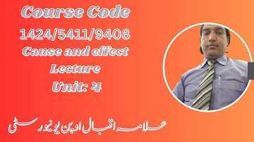 AIOU Course Code: 1424/5411/9408- Lecture: Unit: 4