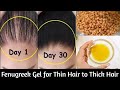 Fenugreek Hair Regrowth Gel to turn thin Hair to Thick Hair in 30 Days | Homemade Hair Regrowth Gel