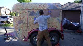 First Sip Mobile Bar: Bodywork and Paint for the Horse Trailer Bar