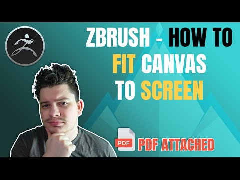 ZBRUSH - How to Fit Canvas To Screen (2022)