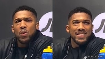 ANTHONY JOSHUA "I WON’T GO HOME CRYING ABOUT LOSS TO USYK, I WANT THE REMATCH, THIS IS WAR!"