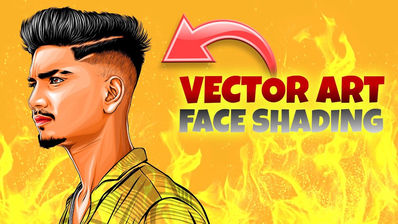 Vector Art Face Shading | Face Shading for Beginners 💥| Infinite Design ...