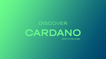 Discover CARDANO: Next-Gen Blockchain Technology | Cardano commercial