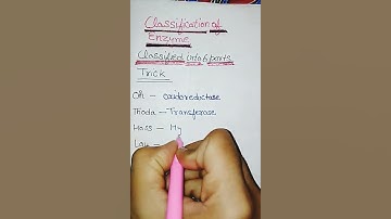 #Classification Of enzyme#short video