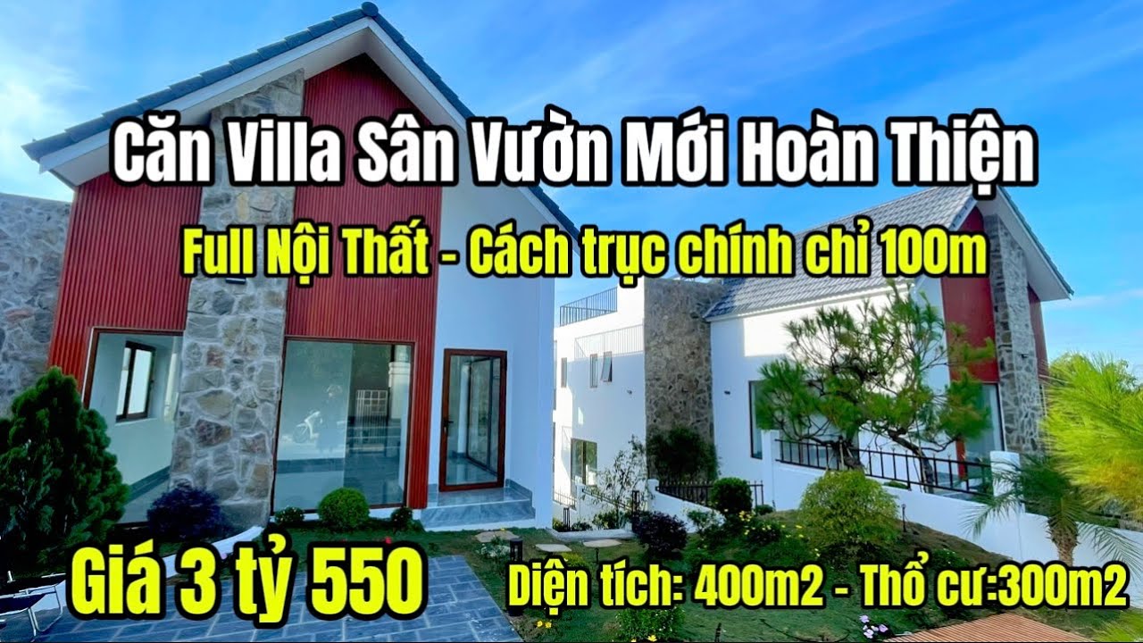 Chỉ Với 3 Tỷ 550 | Sở Hữu Ngay Căn Villa Sân Vườn Tại Vùng Ven Đà Lạt | Full Nội Thất|BDSVENDALAT