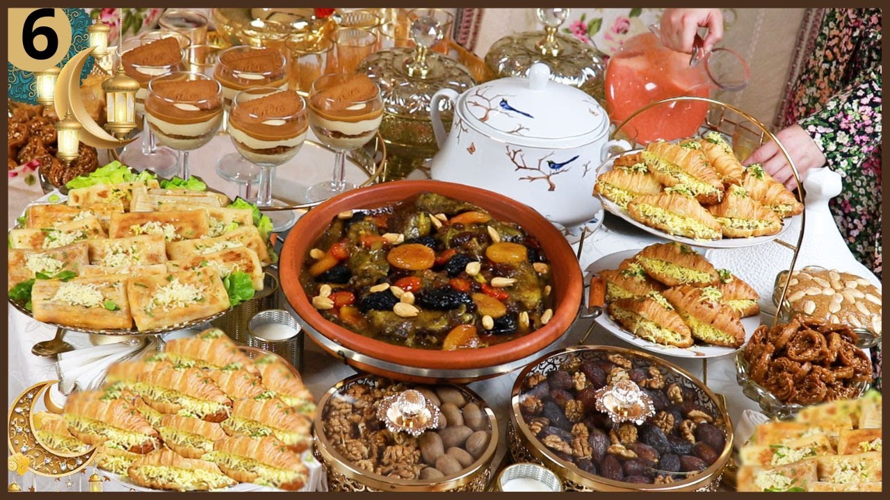 فطور سادس رمضان اسهل كرواصة مالحة، فطائر المقلاة السائلة،طاجين الشواية،تحلية و عصير