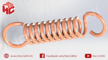 [hoccokhi] Hướng dẫn vẽ lò xo | Spring in Inventor | Khóa học Inventor