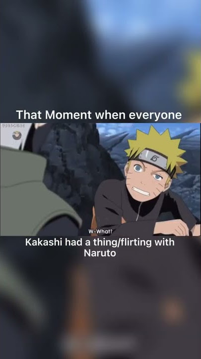 When everyone though Kakashi was Flirting with Naruto