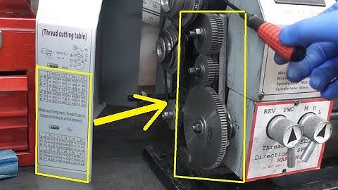 VEVOR mini metal lathe setup gears for threading