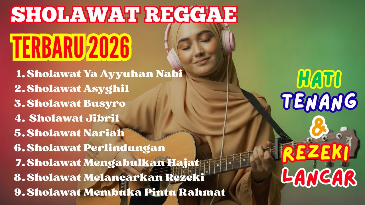 Sholawat Reggae Merdu Pengantar Tidur 😴 Tenang & Menenangkan
