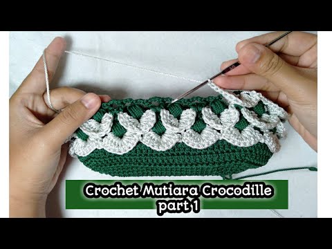 Crochet || Tutorial membuat tas bulat rajut || Part. 1. 