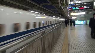 東海道新幹線N700系熱海駅通過シーン【普通鉄道動画】