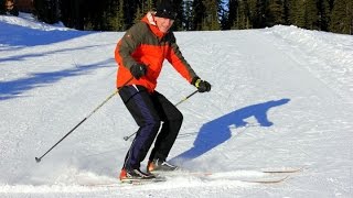 How to stop on Cross Country Skis
