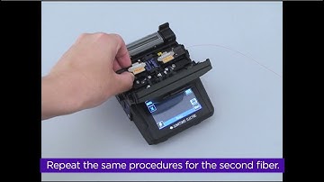Inserting the Fiber into the Splicer (Help Video for TYPE-201eVS(no4))