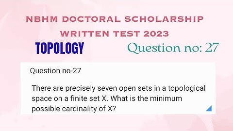NBHM EXAMINATION 2023 TOPOLOGY SOLUTION