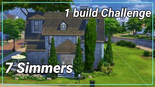 7 Simmers build 1 house || Puzzle build collab || Sims 4