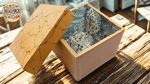 Creative Ways to Craft a Decorative Storage Box from Fabric and Cardboard 📦♻️ DIY Recycling