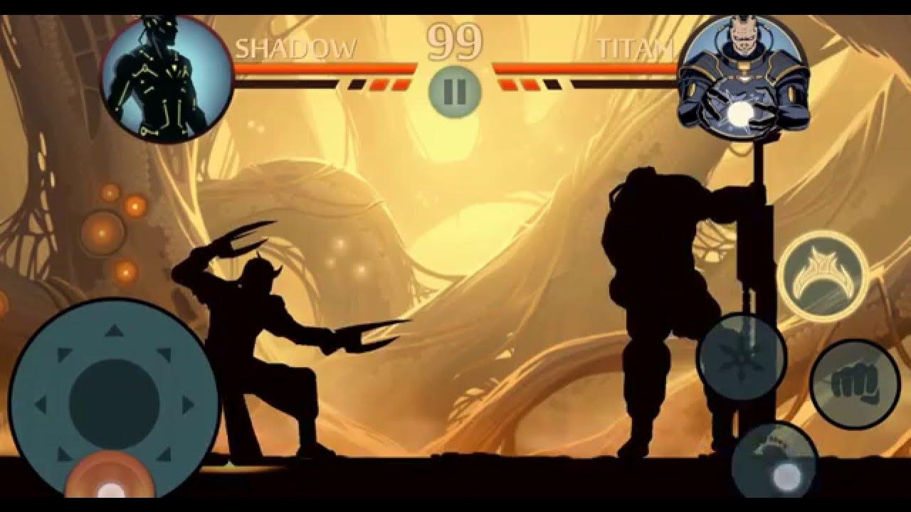 Shadow fight 2 меню титан