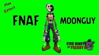 Футаж FNAF MoonGuy "Five nights at Freddy's" на зеленом фоне