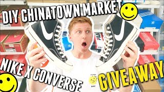 DIY ChinaTown x Nike CONVERSE high tops (EPIC) - YouTube
