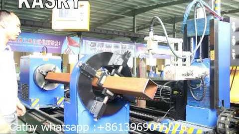 8 axis cnc plasma cutting machine for square tube cutting and beveling