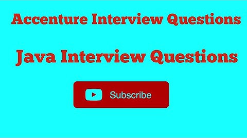Accenture java interview questions and answers