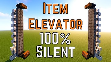 Minecraft Tutorial | Item Elevator 1.18 | 100% Silent | Storage system