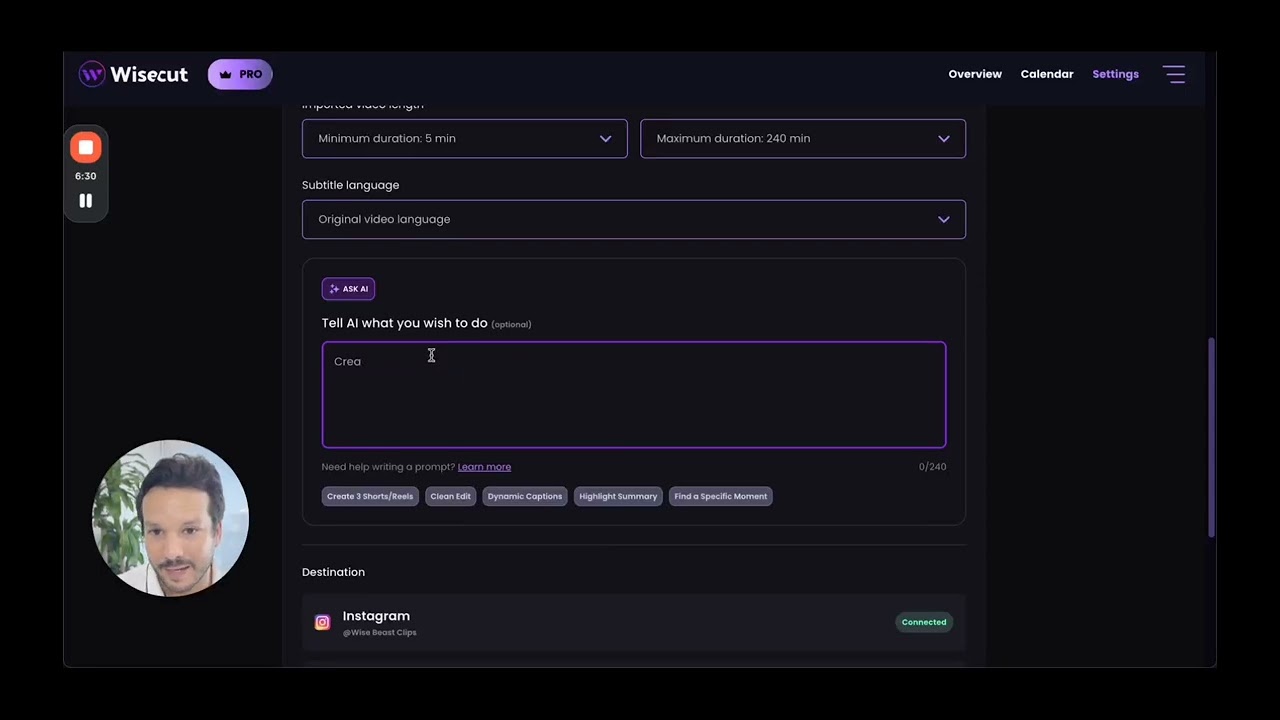 Wisecut Autopilot Demo: Turn YouTube Videos Into Daily Shorts Automatically
