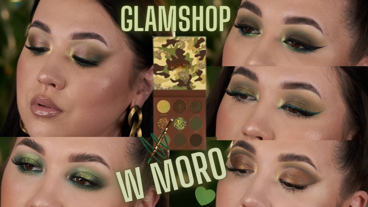 TEST || GLAMSHOP |💚 W MORO 💚 || 5 MAKIJAŻY || Testuję kredkę i WSZYSTKIE CIENIE || 4K