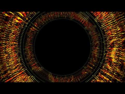 4K Hypnotic Ring Red Green Streaks Effect Animation Video Footage