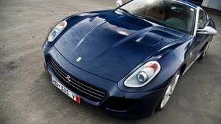 I have filmed a blue ferrari 599 sa aperta, the convertible version of
599. this car is tribute to 80 years pininfarina design. apert...