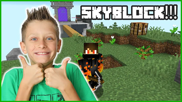 MY FIRST TIME PLAYING SKYBLOCK!!!