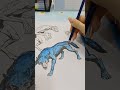 Frozen Wolf Energy ⚡🐺 | Relaxing Art #coloring #art