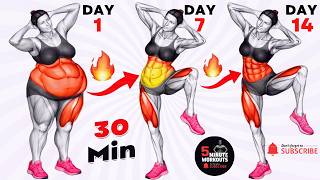 30 Minutes Standing Abs Workout for Stubborn Belly Fat 🔥 Flatten Hanging Belly